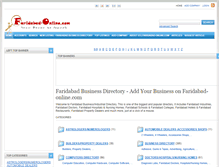 Tablet Screenshot of faridabad-online.com